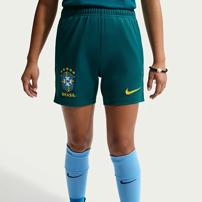 Short Nike Academy Pro Dri-FIT bleu sarcelle pour jeunes, équipe nationale du Brésil 2026
