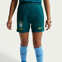 Short Nike Academy Pro Dri-FIT bleu sarcelle pour jeunes, équipe nationale du Brésil 2026