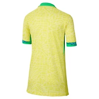 Youth Nike  Yellow Brazil National Team 2024 Home Replica Jersey