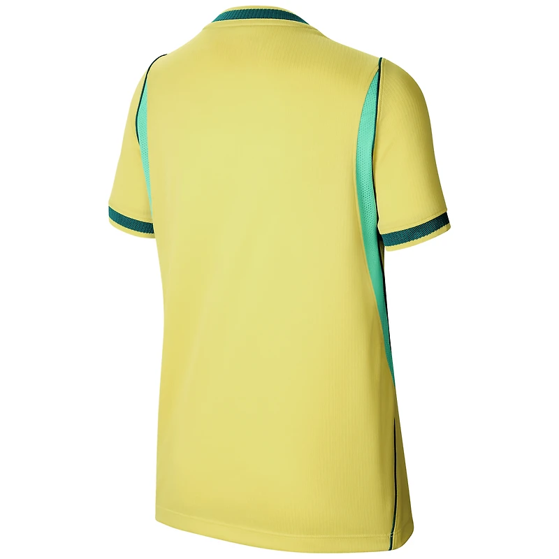 Maillot réplique domicile Nike jaune pour jeunes de l'équipe nationale du Brésil 2026