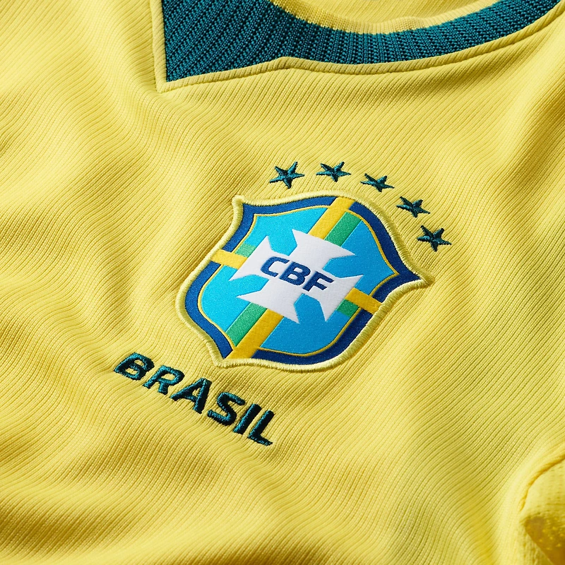 Youth Nike Yellow Brazil National Team 2026 Home Stadium Replica Jersey