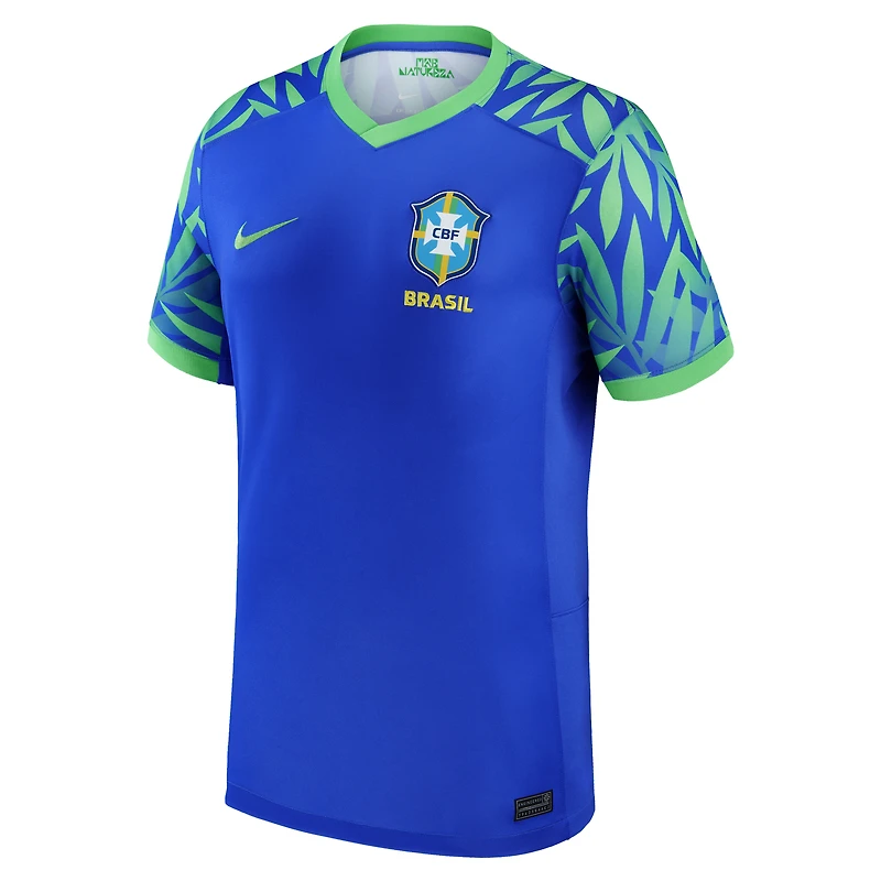 Maillot réplique de l'équipe nationale féminine du Brésil 2023 Nike bleu pour femme