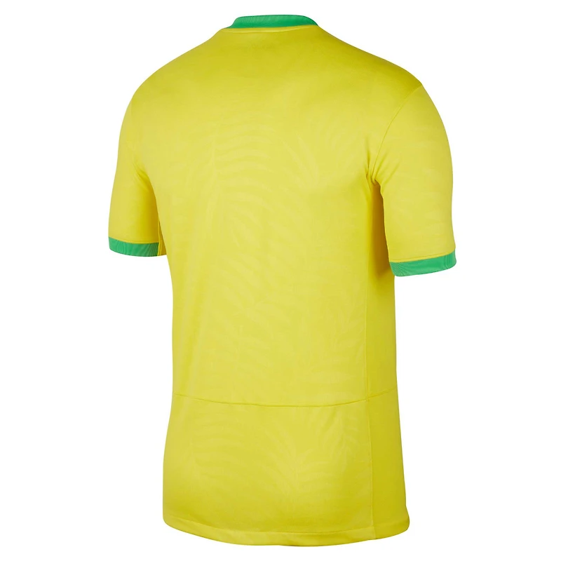 Maillot Nike pour homme, jaune, réplique de l'équipe nationale féminine du Brésil 2023 domicile