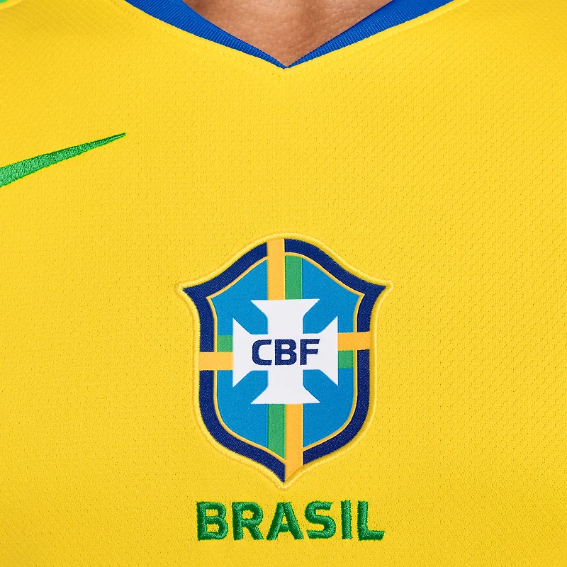 Maillot Nike jaune domicile 2025/26 de l'équipe nationale féminine du Brésil pour homme