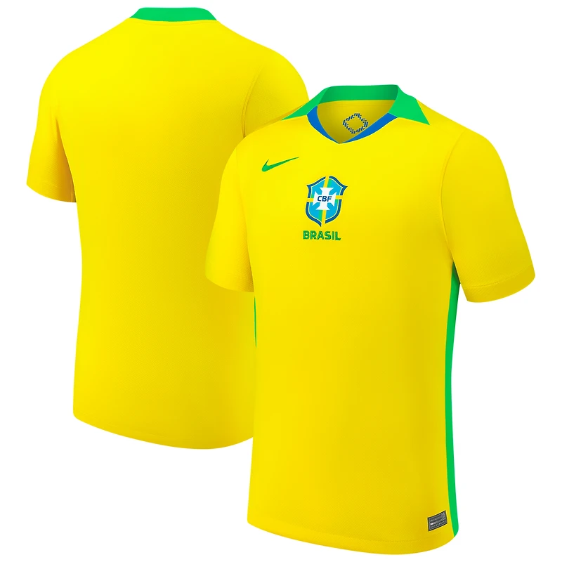 Men's Nike Yellow Brazil Women's National Team 2025/26 Home Replica Jersey