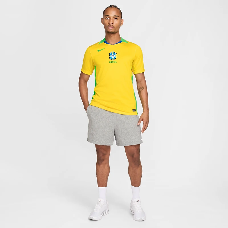 Men's Nike Yellow Brazil Women's National Team 2025/26 Home Replica Jersey