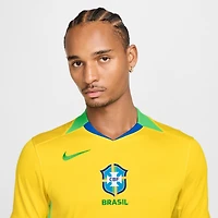 Men's Nike Yellow Brazil Women's National Team 2025/26 Home Replica Jersey