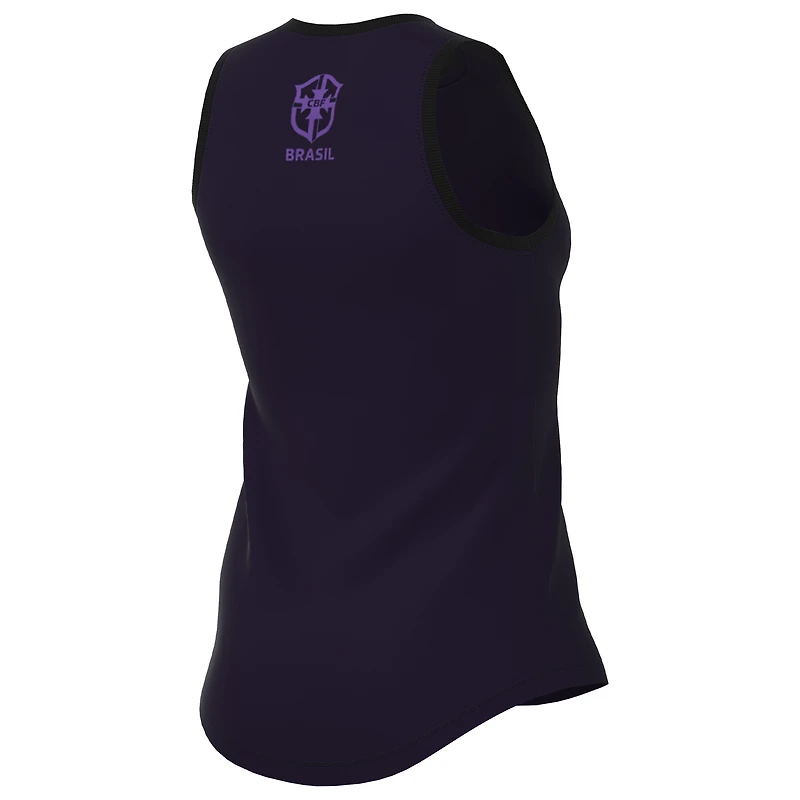 Débardeur Nike Futura de l'équipe nationale du Brésil pour femme, bleu marine