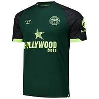 Men's Umbro Black/Green Brentford FC 2024/25 Third Replica Jersey
