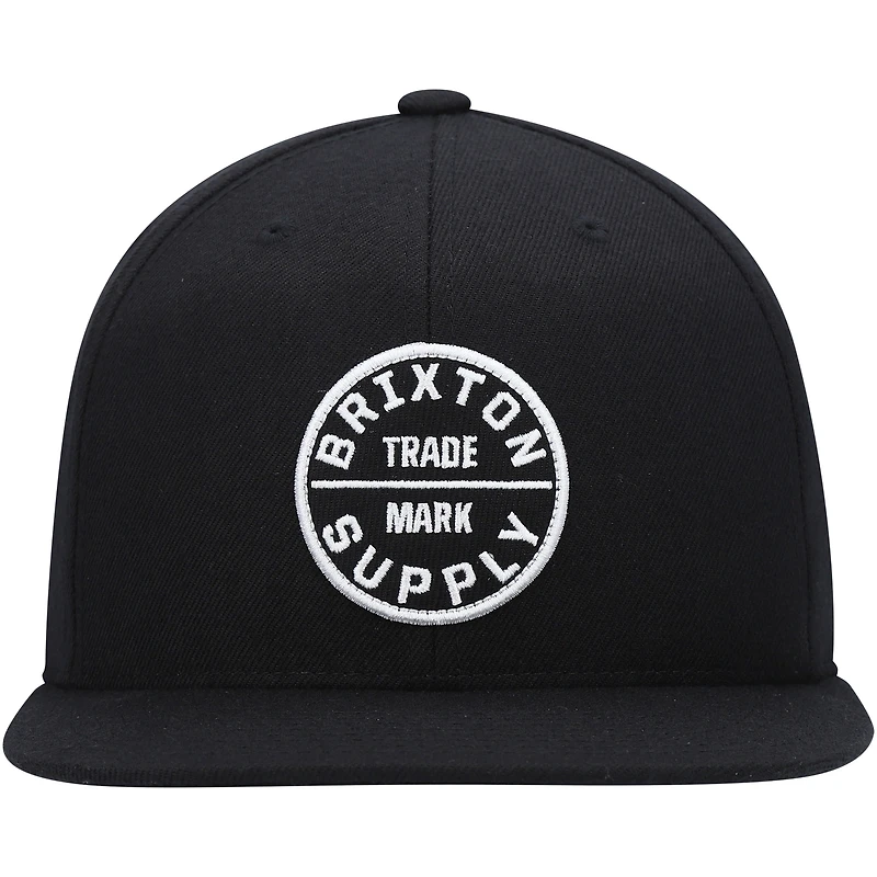 Men's Brixton Black Oath III Snapback Hat