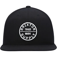 Men's Brixton Black Oath III Snapback Hat
