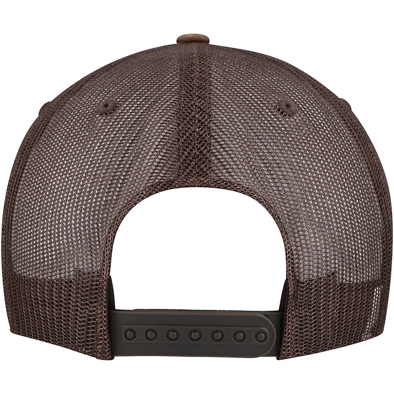 Men's Brown Brixton Grade Trucker Snapback Hat