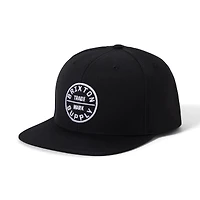 Casquette unisexe noire Brixton Oath III Snapback