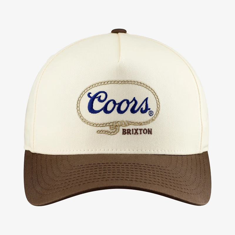 Unisex Brixton Cream Coors Patch Adjustable Hat