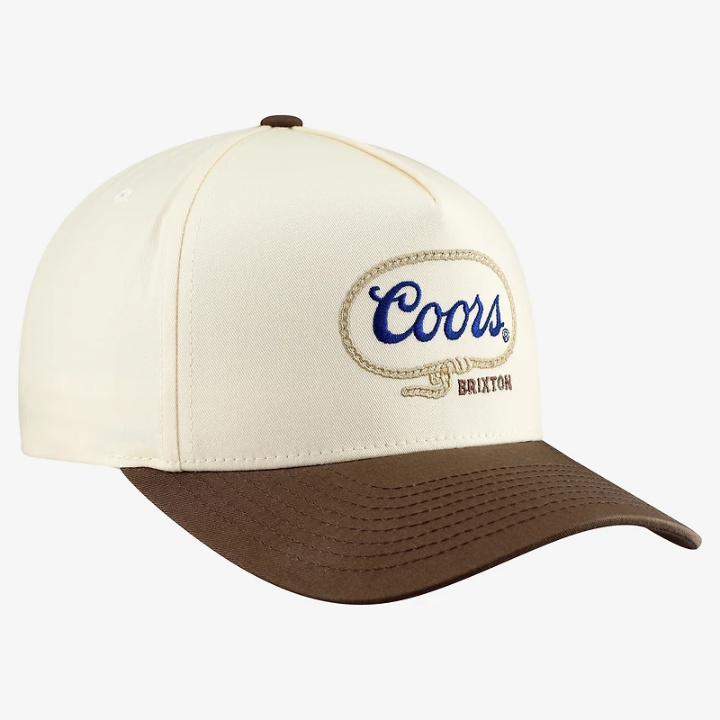 Unisex Brixton Cream Coors Patch Adjustable Hat