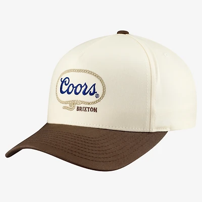 Unisex Brixton Cream Coors Patch Adjustable Hat