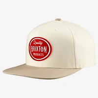 Unisex Brixton  White Henry Snapback Hat