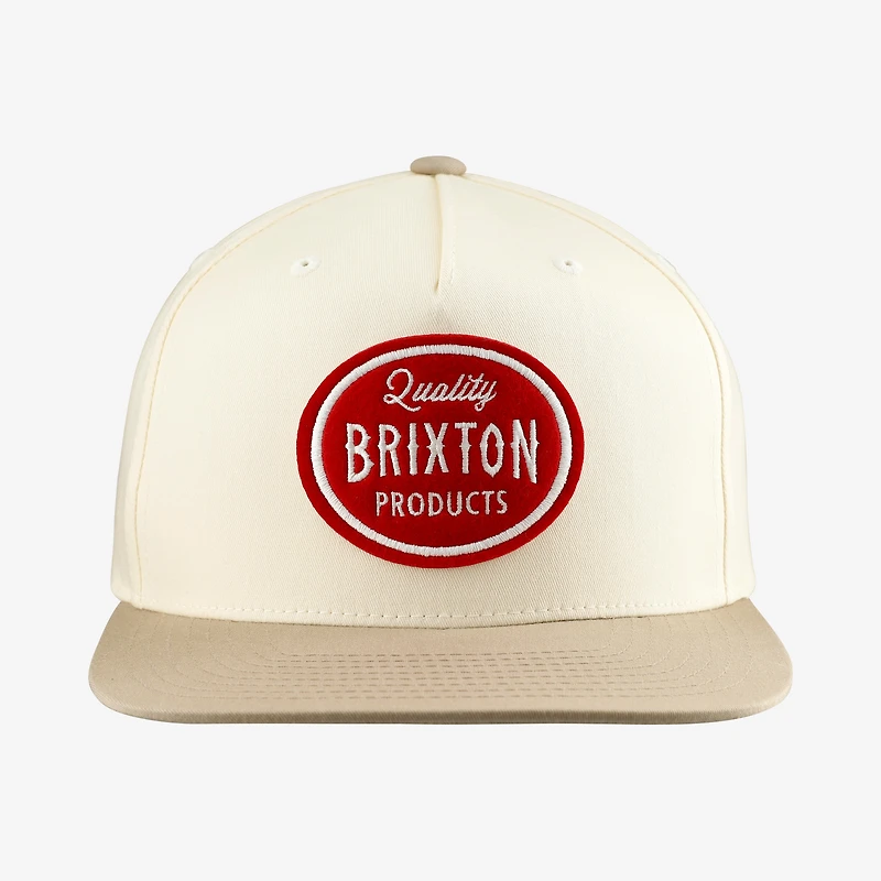 Unisex Brixton White Henry Snapback Hat
