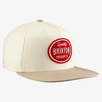 Unisex Brixton  White Henry Snapback Hat