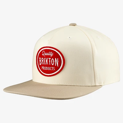 Unisex Brixton White Henry Snapback Hat