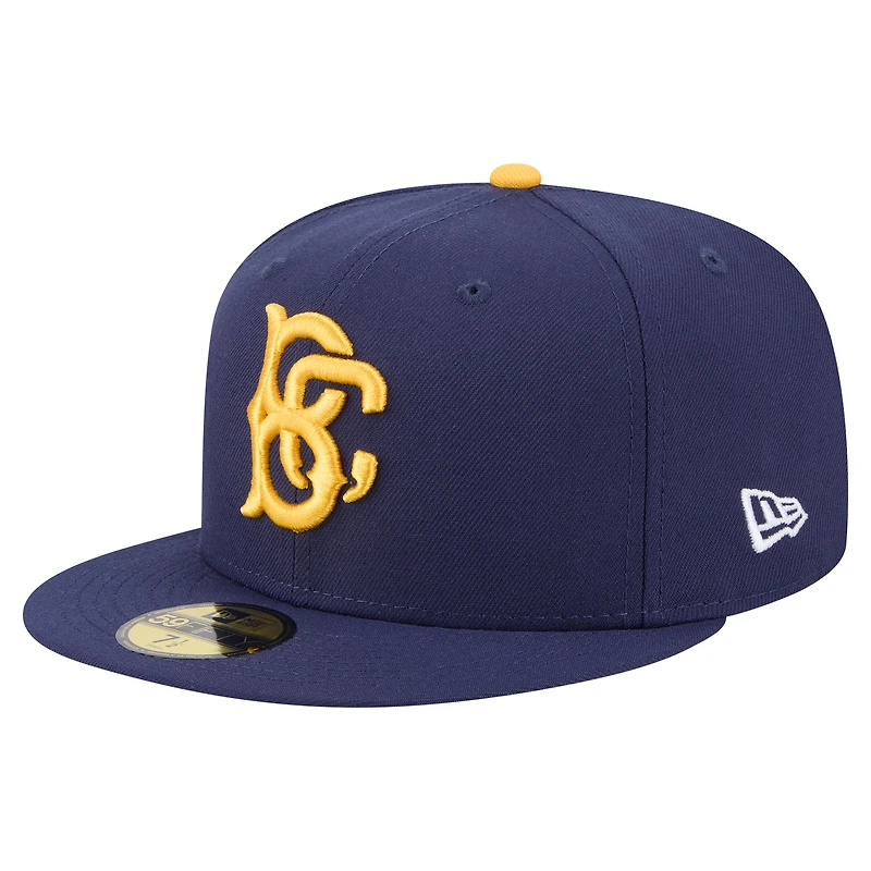 Men's New Era  Navy Brooklyn Cyclones Authentic Collection 59FIFTY Fitted Hat
