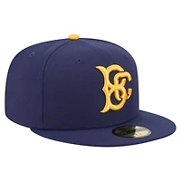 Casquette ajustée 59FIFTY pour homme de la collection Authentic Brooklyn Cyclones New Era bleu marine