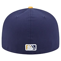 Men's New Era  Navy Brooklyn Cyclones Authentic Collection 59FIFTY Fitted Hat