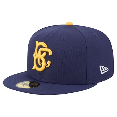 Men's New Era  Navy Brooklyn Cyclones Authentic Collection 59FIFTY Fitted Hat