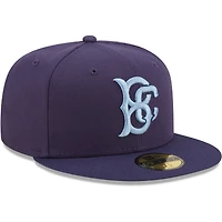 Men's New Era Navy Brooklyn Cyclones Authentic Collection 59FIFTY Fitted Hat