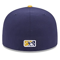 Men's New Era Navy Brooklyn Cyclones Authentic Collection Alternate Logo 59FIFTY Fitted Hat