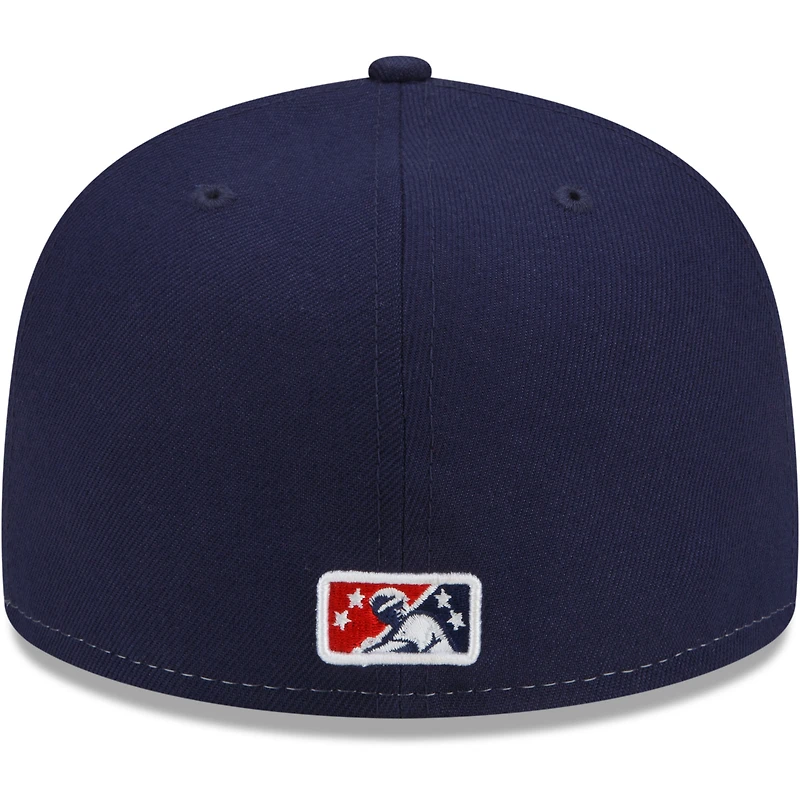 Men's New Era White/Navy Brooklyn Cyclones Coney Island Franks Theme Night 59FIFTY Fitted Hat