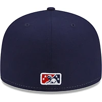 Men's New Era White/Navy Brooklyn Cyclones Coney Island Franks Theme Night 59FIFTY Fitted Hat
