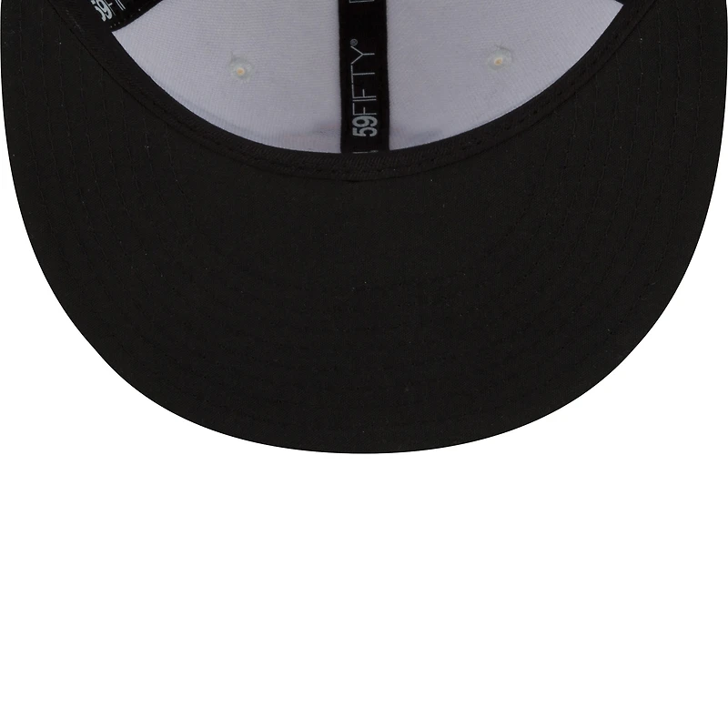 Men's New Era White/Navy Brooklyn Cyclones Coney Island Franks Theme Night 59FIFTY Fitted Hat