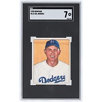 Gil Hodges Brooklyn Dodgers 1950 Bowman #112 SGC Carte authentifiée 7