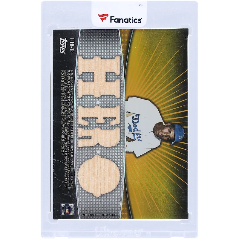 Jackie Robinson Brooklyn Dodgers 2011 Topps Triple Threads Multi Game-Used Relics #TTFR-18 #2/9 Card