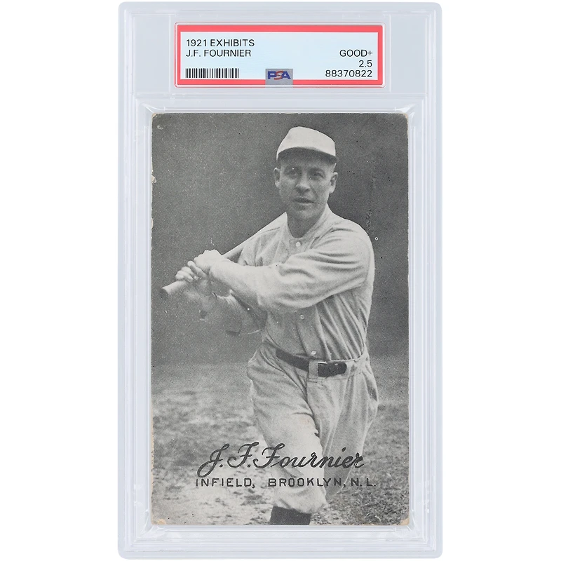J.F. Fournier Brooklyn Robins 1921 Exhibits #NNO PSA Carte 2,5 authentifiée