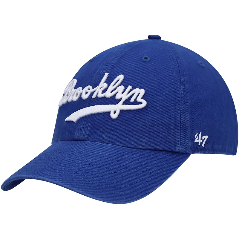 Casquette ajustable pour homme '47 Royal Brooklyn Dodgers Logo Cooperstown Collection Clean Up