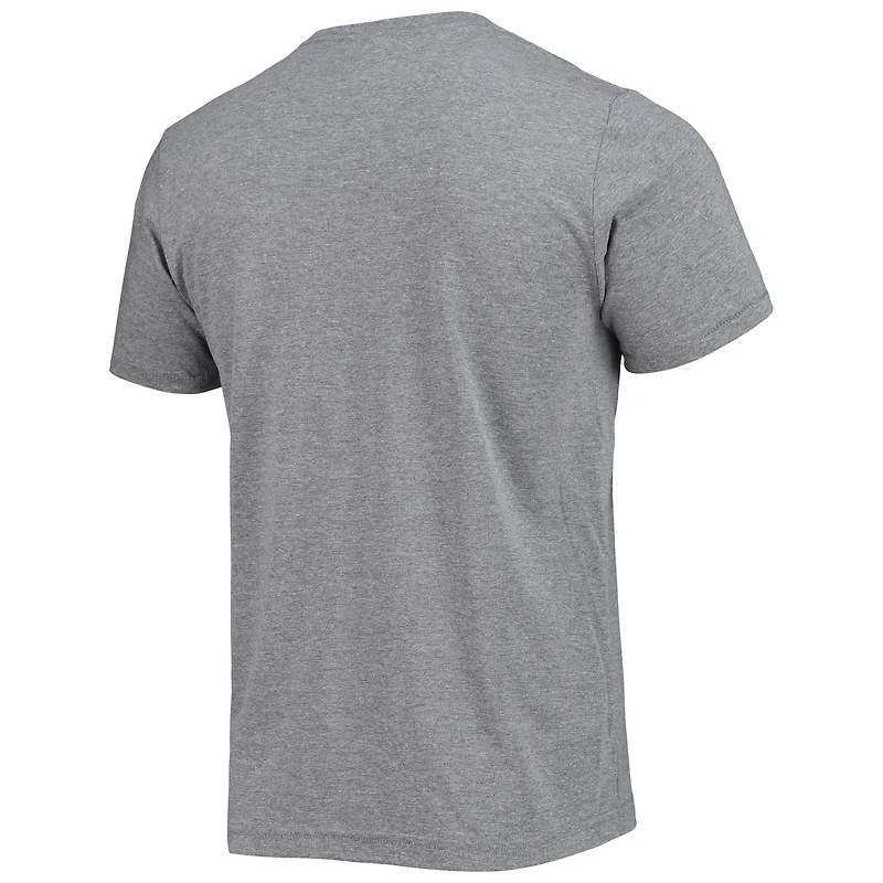 Men's Homage Jackie Robinson Gray/Royal Cooperstown Collection Tri-Blend Icons T-Shirt