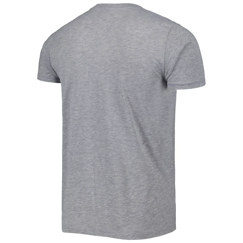 Hommage pour hommes Jackie Robinson gris Brooklyn Dodgers Cooperstown Collection Remix Jersey T-shirt tri-mélange