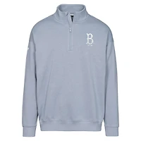 Sweat-shirt à glissière quart de tour Murray gris la collection Cooperstown des Brooklyn Dodgers Levelwear pour homme