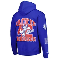 Men's Mitchell & Ness Jackie Robinson Royal Brooklyn Dodgers Cooperstown Collection Legends Fleece Pullover Hoodie