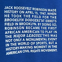 Mitchell & Ness Jackie Robinson Royal Brooklyn Dodgers Cooperstown Collection Legends Fleece Sweat à capuche pour homme