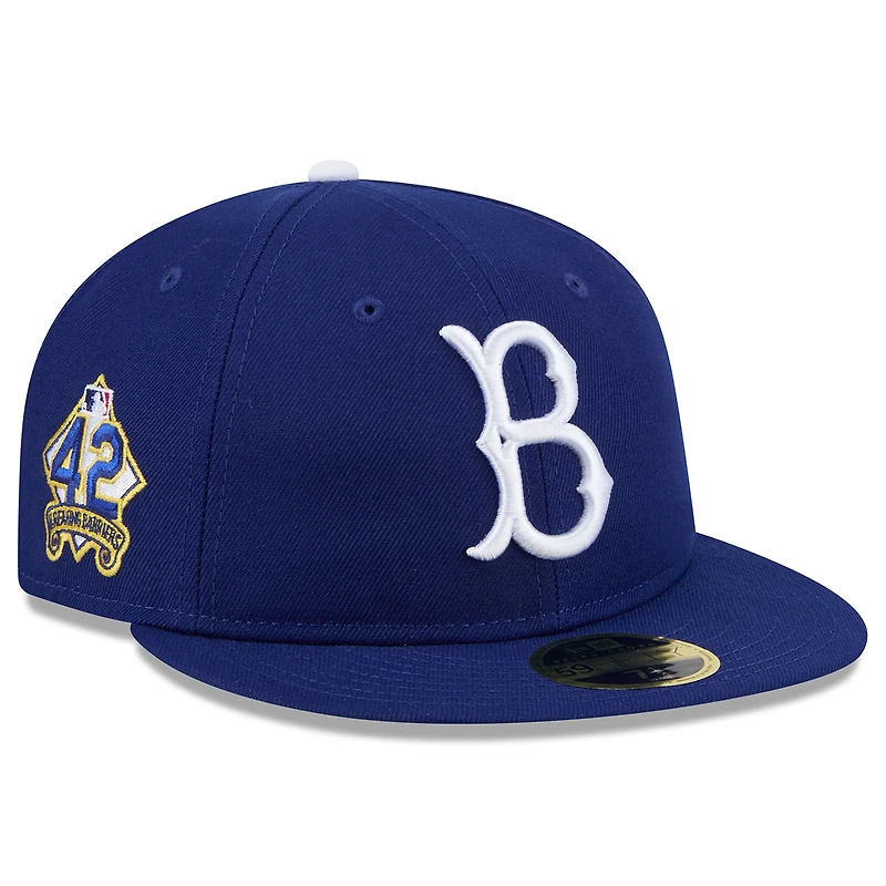 Casquette ajustée 59FIFTY Jackie Robinson Day Retro Crown pour homme des Dodgers de Brooklyn 2025 New Era