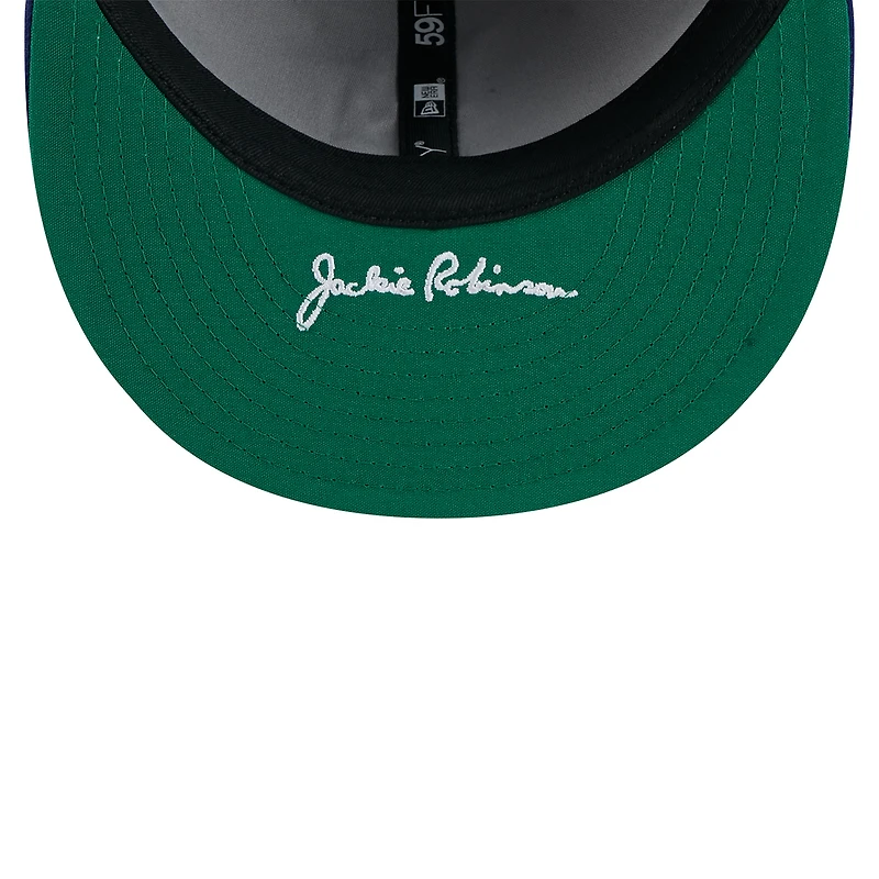 Casquette ajustée 59FIFTY Jackie Robinson Day Retro Crown pour homme des Dodgers de Brooklyn 2025 New Era