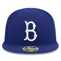 Casquette ajustée 59FIFTY pour homme New Era Royal Brooklyn Dodgers Baseball Hall of Fame