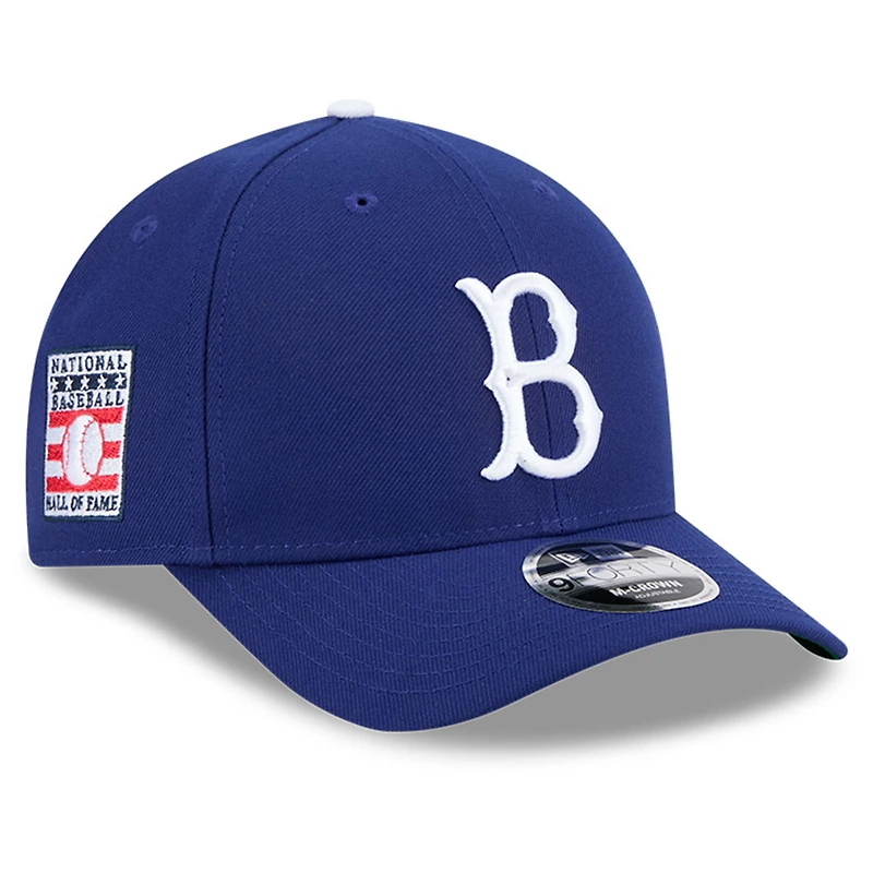 Casquette ajustable 9FORTY M-Crown pour homme New Era Royal Brooklyn Dodgers Baseball Hall of Fame