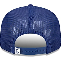 Casquette New Era Royal Brooklyn Dodgers Cooperstown Collection Team Color Trucker 9FIFTY Snapback pour homme