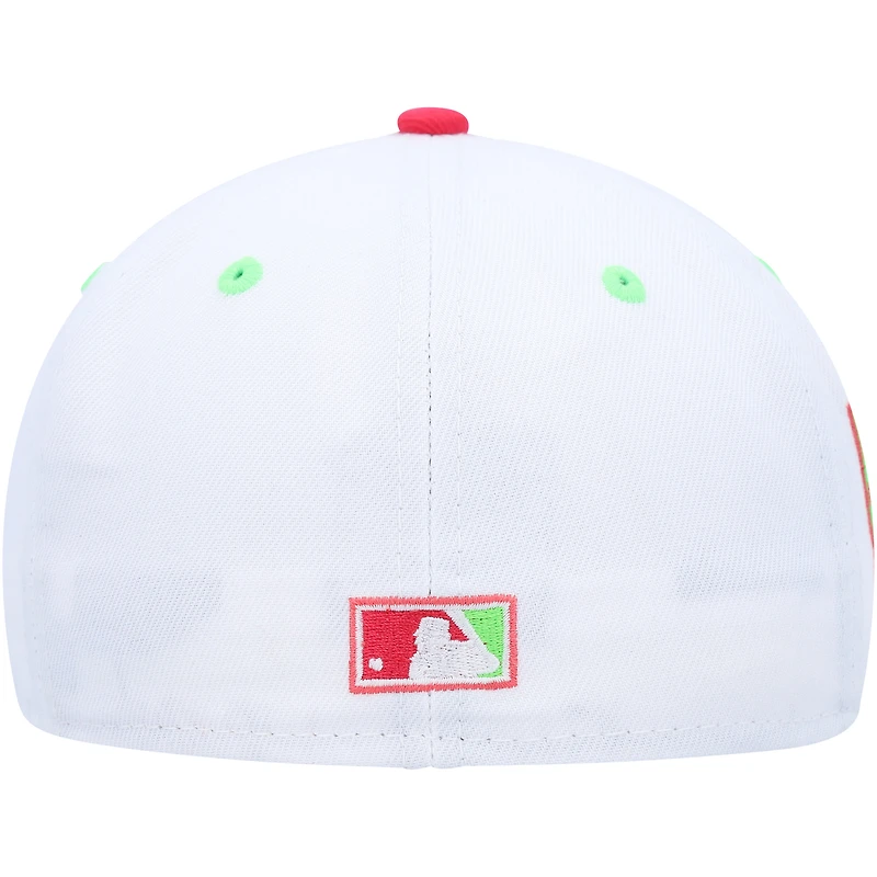 Casquette ajustée New Era Brooklyn Dodgers Collection Cooperstown 1955 World Series Strawberry Lolli 59FIFTY pour homme