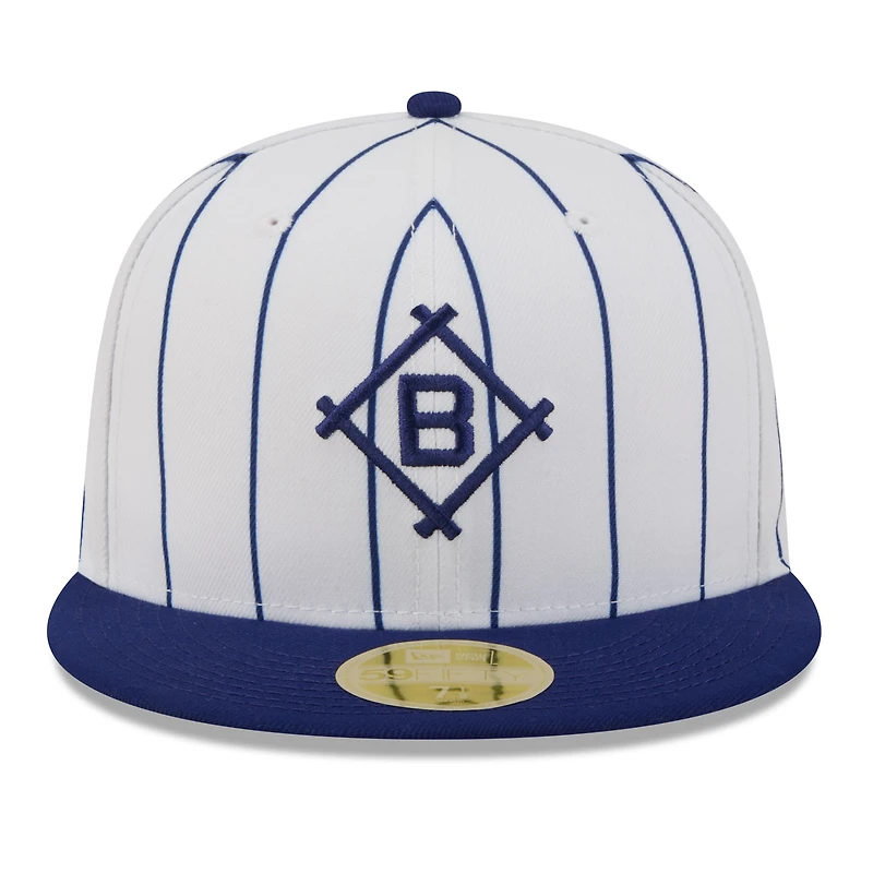 Casquette ajustée New Era 59FIFTY blanche et bleue royale Brooklyn Dodgers, édition 2026, Temple de la renommée du baseball