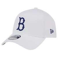 Casquette réglable New Era Brooklyn Dodgers TC A-Frame 9FORTY blanche pour hommes